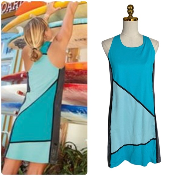 Title nine Dresses & Skirts - Title Nine Diamalete Colorblock Sleeveless Golf Tennis Athletic Stretch Dress M